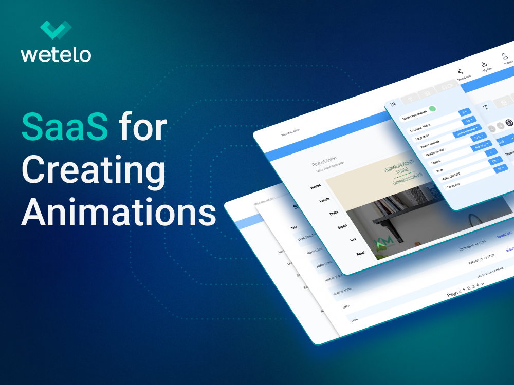 Wetelo Inc. Project - SaaS voor het maken van animaties