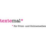 textemal* für Print- und Onlinemedien Logo