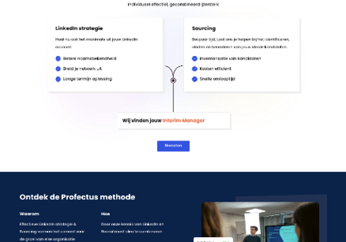 Professionele website voor een start-up in recruitment