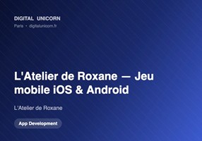 Atelier van Roxane, iOS- en Androidgame voor een modestijlmerk