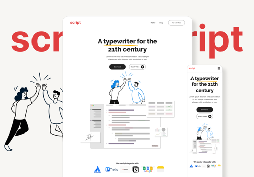 Sparkr Project - UX/UI-website redesign voor Script