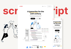 Sparkr Project - UX/UI-website redesign voor Script