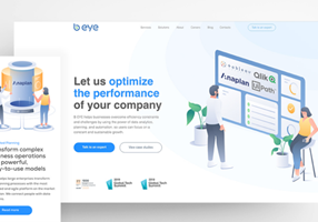 Creative Corner Studio Project - Webdesign + UI/UX-design, bedrijf voor data-analyse