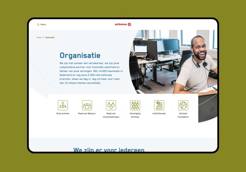 No Heroes Project - Bedrijfswebsite Achmea