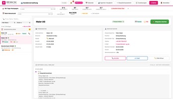 Ventas Webdesign CLG Project - Door AI aangedreven sales funnel, B2B salesautomatisering