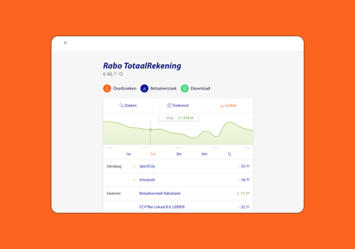 Do IT Big Project - Rabobank - V2 transactoverzicht