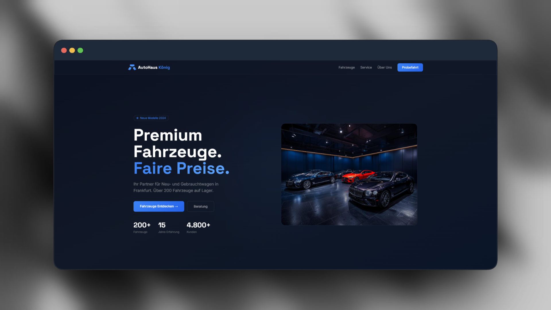 Genizi Project - Website van autobedrijf