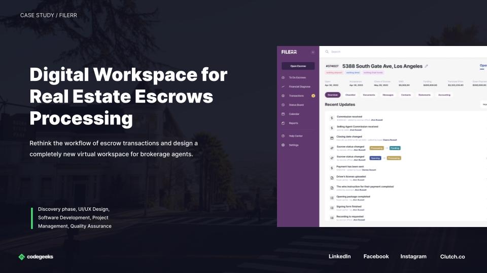 CodeGeeks Solutions Project - Vastgoed-escrowmakelaar