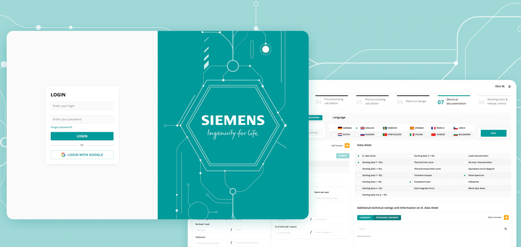 Andersen Germany GmbH Project - Web-app voor een bedrijf in de motorenbouw
