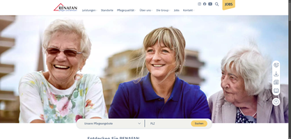 V4 Visioins GmbH - Search Marketing für Visionäre Project - Website-relaunch voor zorgdienstverleners