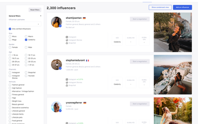 Granite Project - Tool voor het beheren van influencer-marketingcampagnes