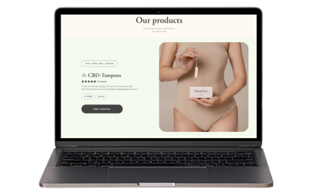 Design 030 Project - Shopify-winkel voor vrouwelijke hygiëne