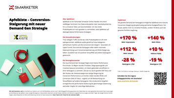 Smarketer GmbH | Google Ads Agentur Project - Conversieverbetering met nieuwe demand gen-strategie