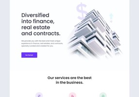 Yustack Project - Website voor financiën/vastgoed
