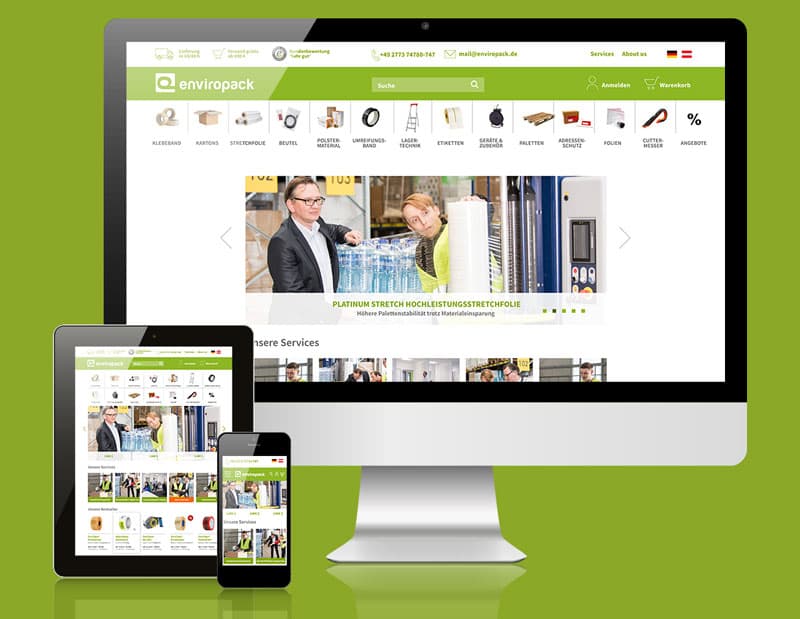 Splendid Internet GmbH Project - B2B case: Enviropack-winkel met Magento 2