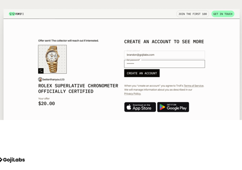 Goji Labs Project -
