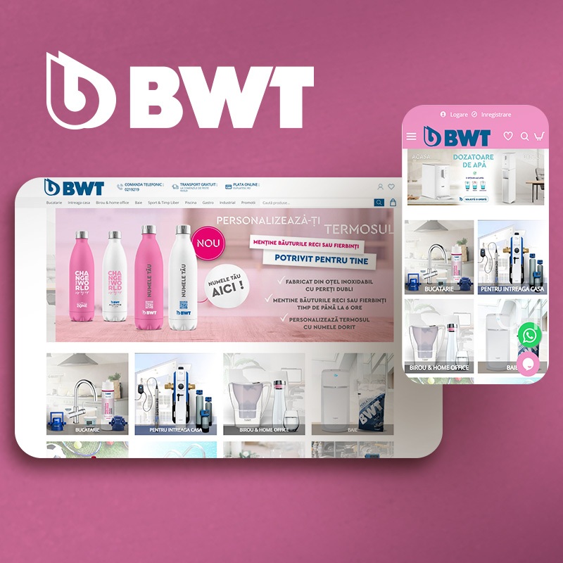 SC PRONET DESIGN SRL Project - Online winkel www.bwt.ro