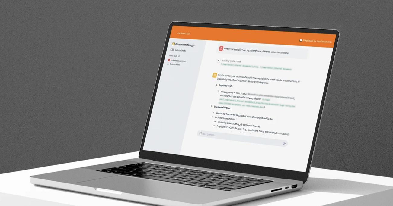 Vention Project - Juridische RAG: RAG-platform voor de juridische afdeling