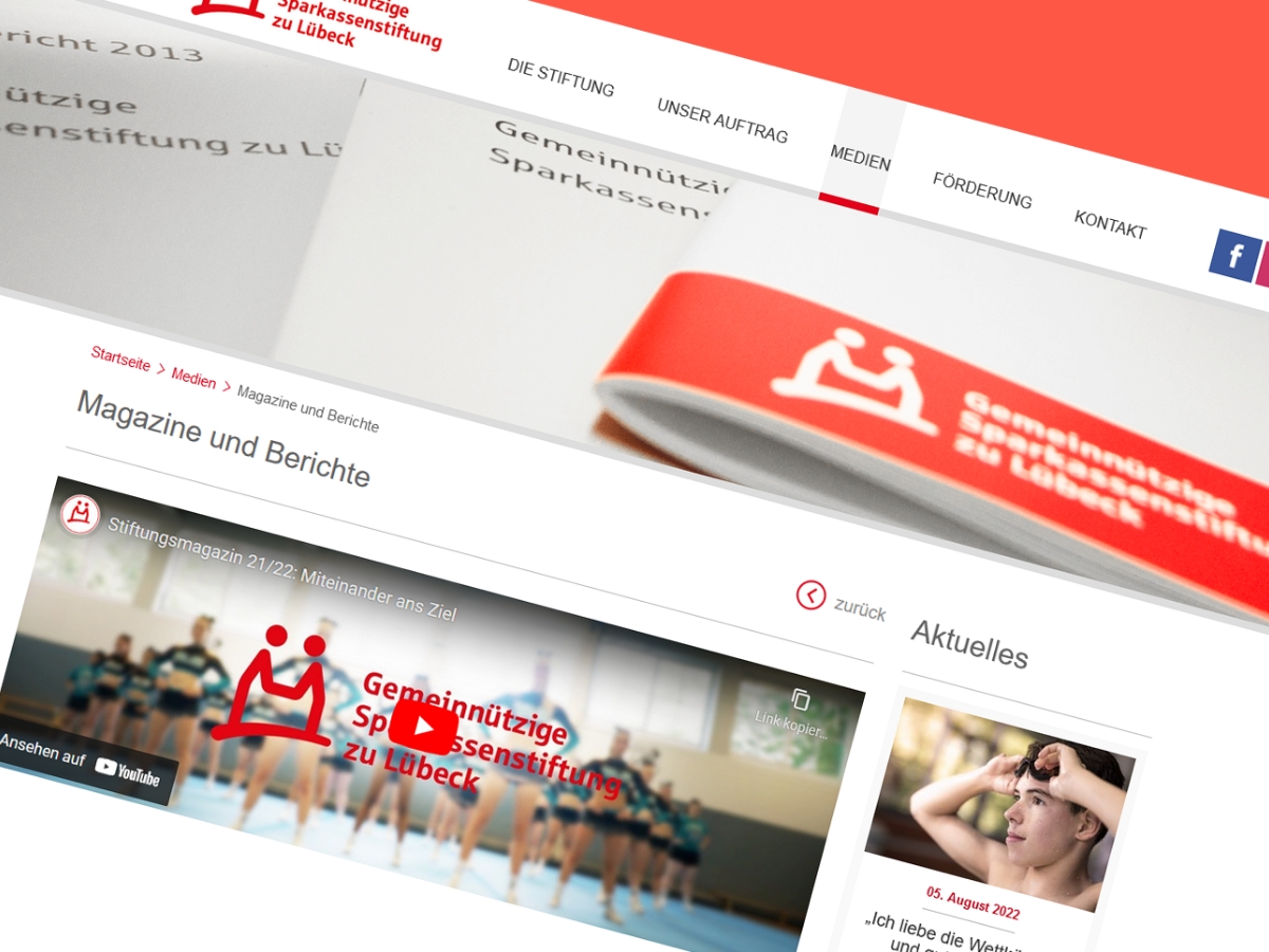 Website-herlancering Sparkassenstiftung