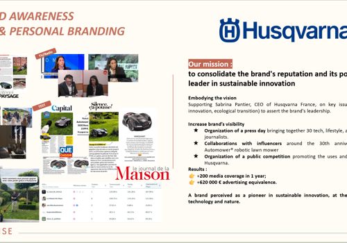 Hello SunRise Project - PR en communicatie voor Husqvarna France