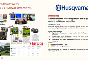 Hello SunRise Project - PR en communicatie voor Husqvarna France