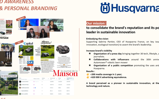 Hello SunRise Project - PR en communicatie voor Husqvarna France