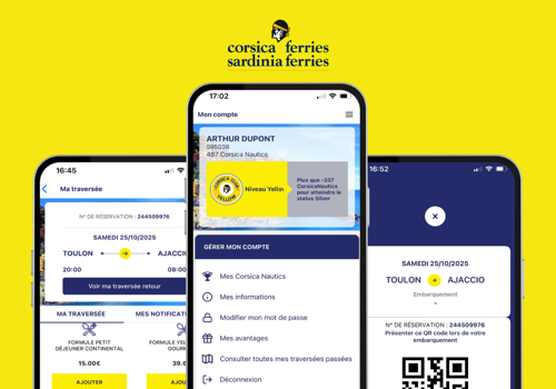 Appstronaute Project - Mobiele app - Corsica Ferries