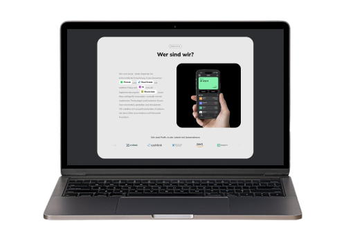 AI- & blockchainwebsite voor emjul