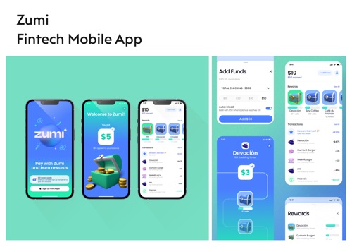 JetRockets Project - Zumi - mobiele fintech-app
