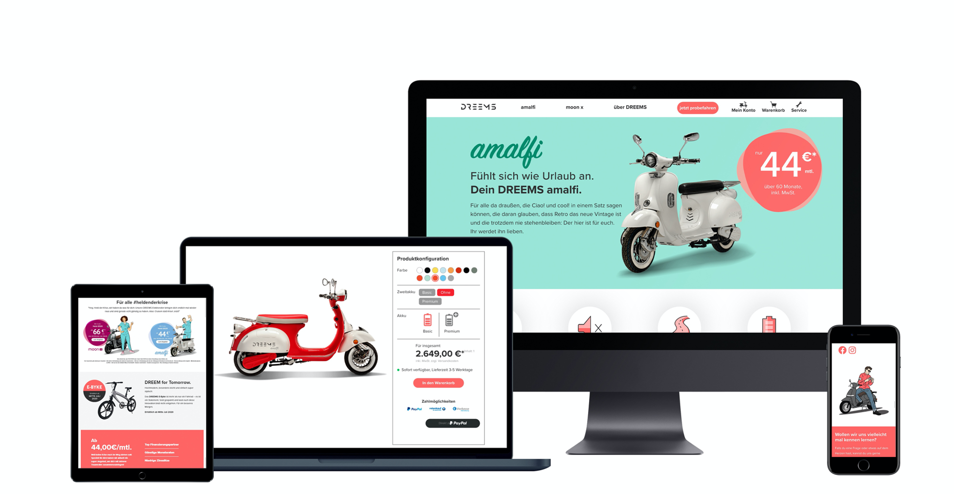 Digital Masters GmbH Project - Merkebouw en online shop voor DREEMS