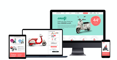 Digital Masters GmbH Project - Merkebouw en online shop voor DREEMS