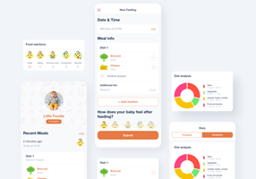 Zoftify Project - Little Foodie, Babytracker mobiele app