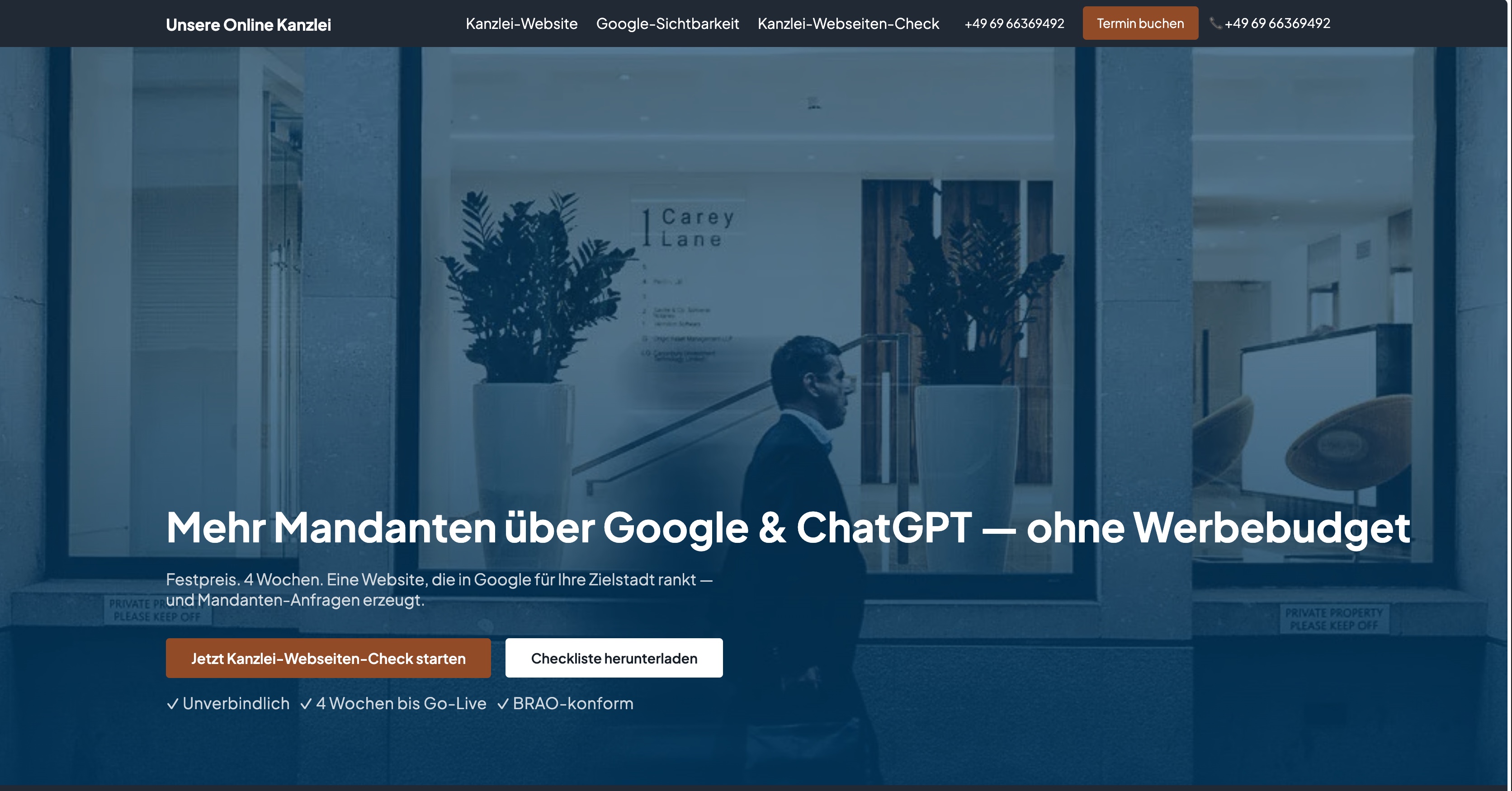 Ventas Webdesign CLG Project - Advocatenkantoor, BRAO-conforme website + lokale SEO