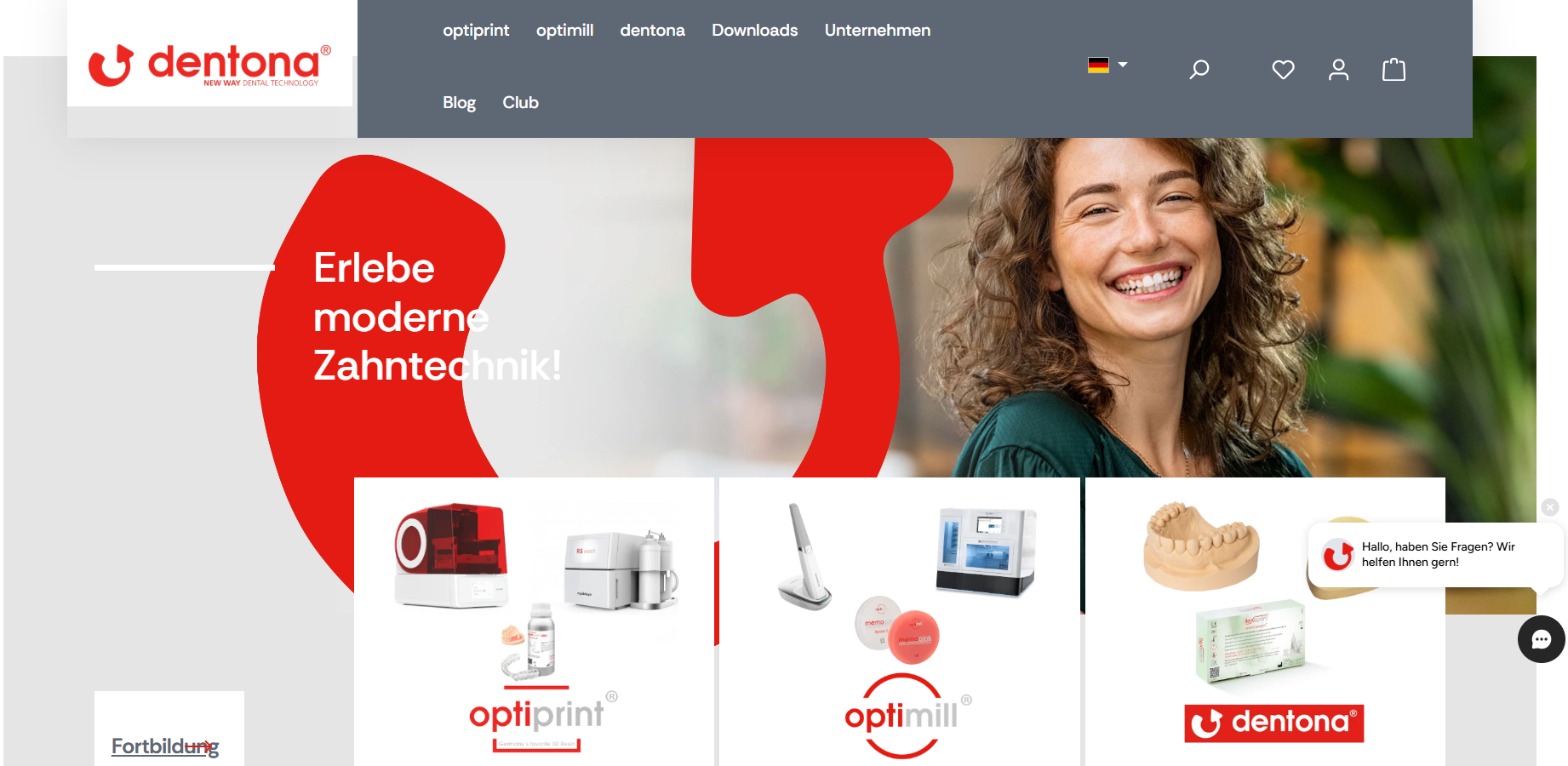 RESPONSE GmbH Project - dentona AG: Shopware-6 relaunch & compleet nieuw corporate design