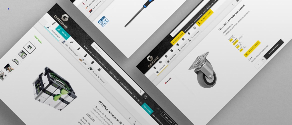 teamblau Internetmanufaktur Project - Professioneel onlinehulpmiddel, Groheshop 3.0