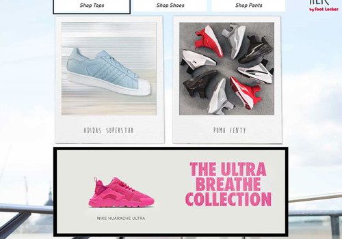 StormCIS 360 Identity Experience | Design in Focus Project - Foot Locker Damesportaal