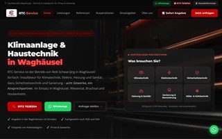 Webagentur Scherzinger Project - RTC-Service Firmenwebsite