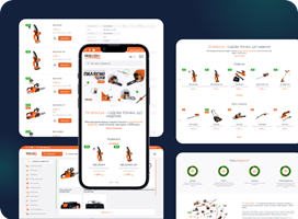 Artilab Project - Ontwikkeling van een online shop op CMS WordPress Woocommerce voor een internationale merk van tuinapparatuur