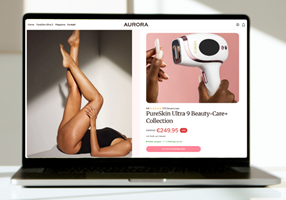 Vanced Media | Webdesign, Online-Marketing, SEO/GEO Project - Shopify-webshop voor AURORA PureSkin