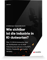 morefire GmbH Project - Hoe zichtbaar is de industrie in AI-antwoorden?