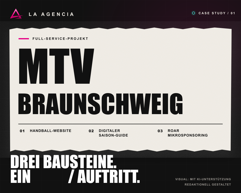 LA AGENCIA Project - MTV Braunschweig: drie digitale bouwstenen, één optreden