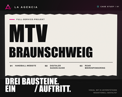 LA AGENCIA Project - MTV Braunschweig: drie digitale bouwstenen, één optreden