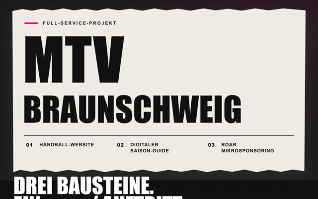 LA AGENCIA Project - MTV Braunschweig: drie digitale bouwstenen, één optreden