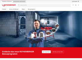 YUM GmbH Project - Nieuwe lancering van meerdere merkwebsites van de ROTHENBERGER Group