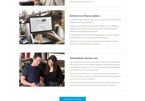 The Web Provider Project - Website van Motor Depot