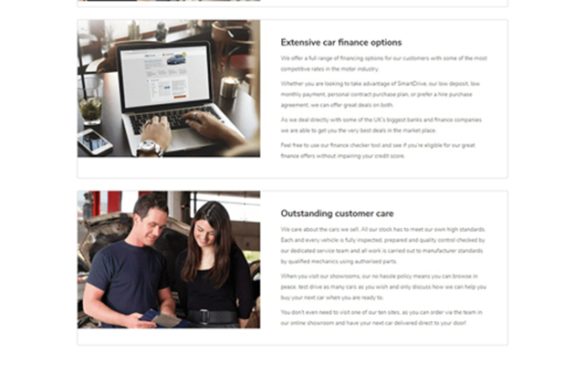 The Web Provider Project - Website van Motor Depot