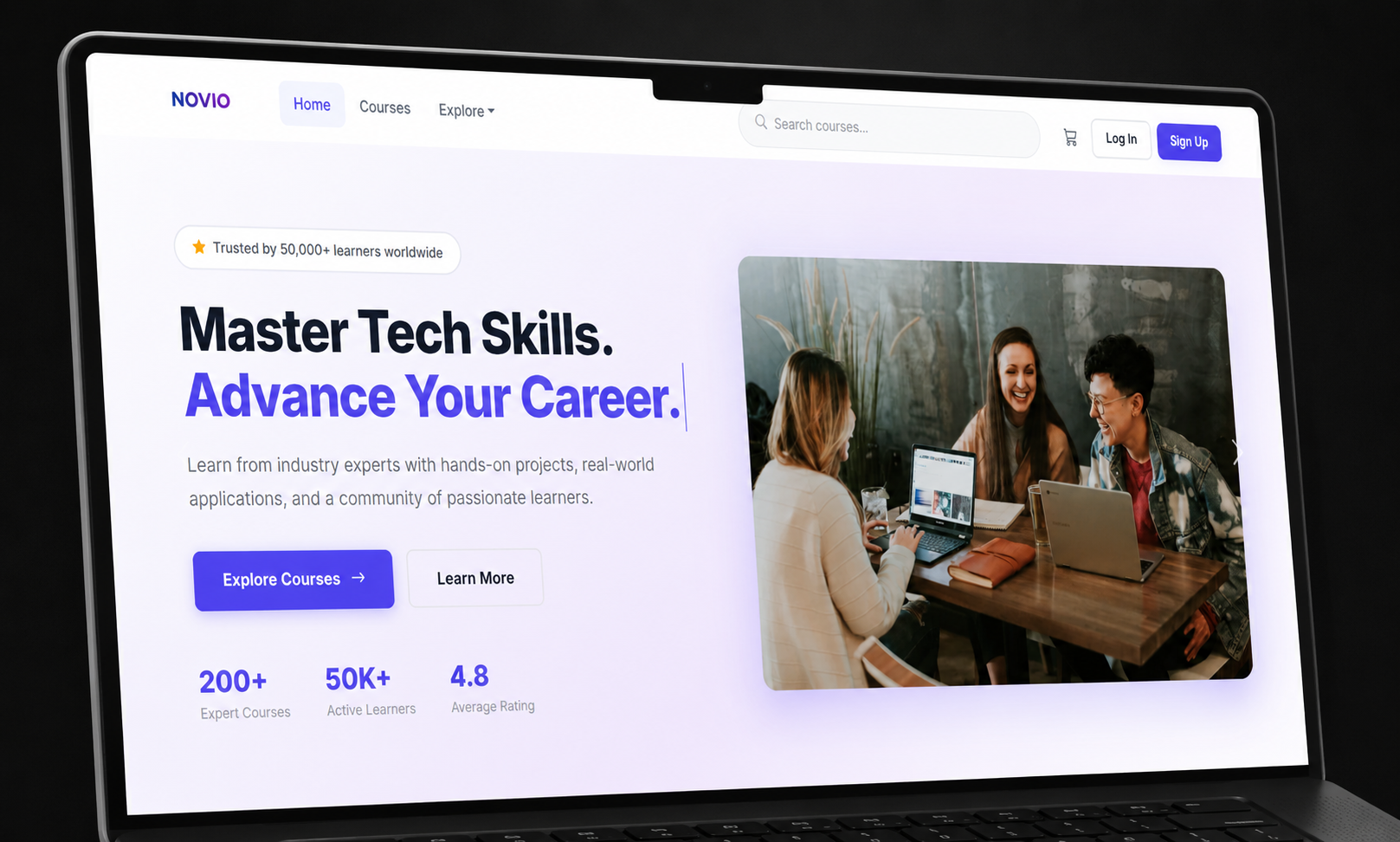 Novio, EdTech frontendplatform