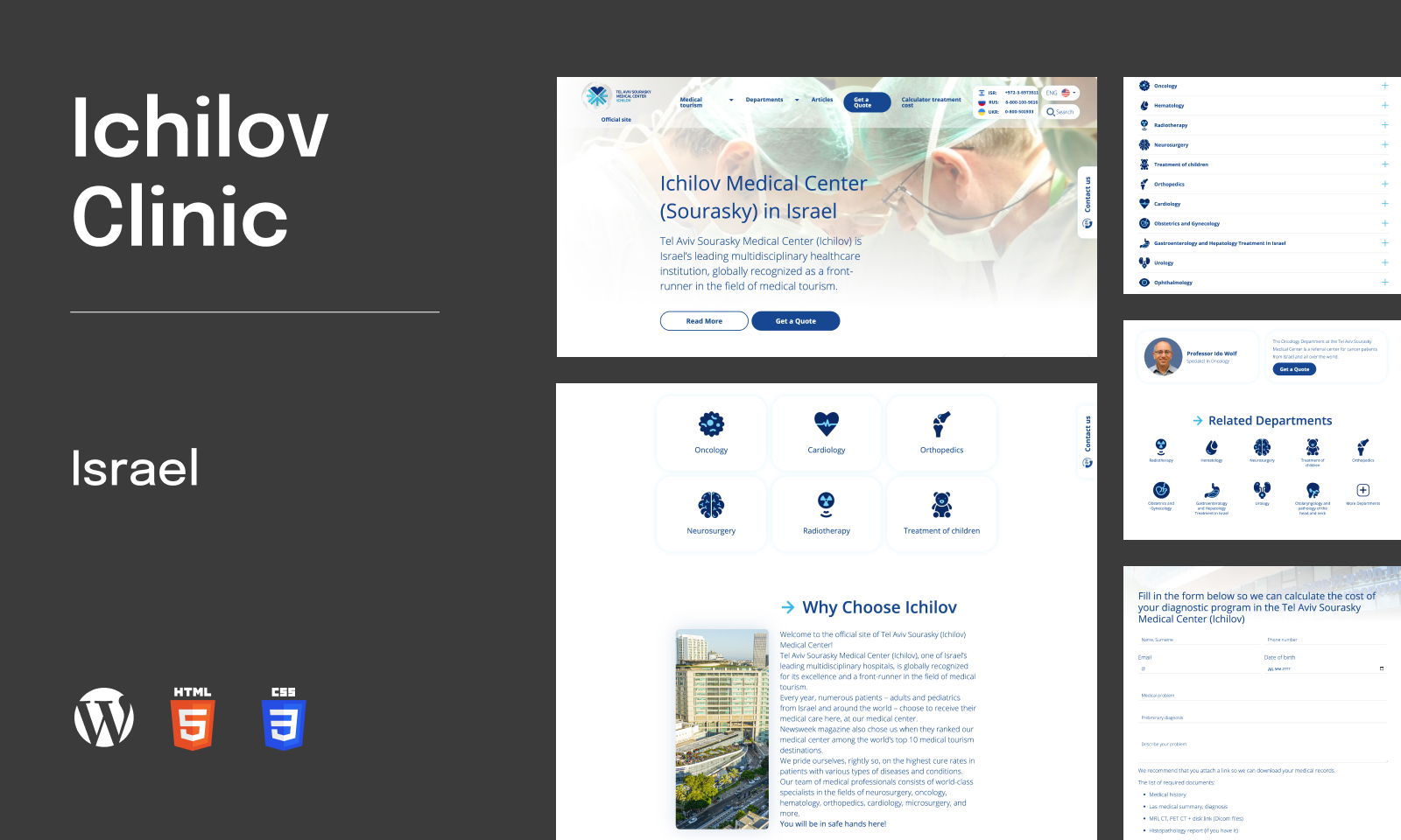 Web Help Agency Project - Medisch centrum Ichilov