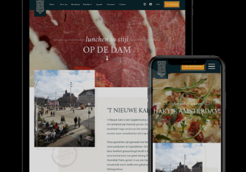 Rebels Project - ’t Nieuwe Kafé Custom Website