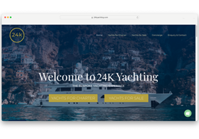 Pineapple Digital Agency Project - 24K Yachting - website design & ontwikkeling, branding